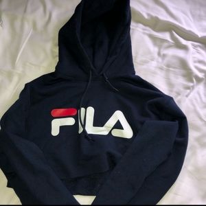 Cropped FILA Hoodie
